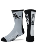 Chicago White Sox Youth Bar Stripe Crew Socks - Black