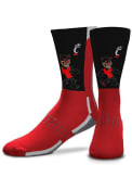 Red Cincinnati Bearcats Mascot Snoop Youth Crew Socks
