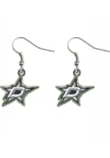 Dallas Stars Womens Logo Dangle Earrings - Green