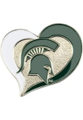 Michigan State Spartans Heart Swirl Pin