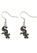 Chicago White Sox Womens Logo Dangler Earrings - Black