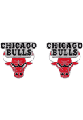 Chicago Bulls Womens Logo Post Earrings - Red