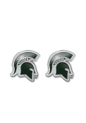 Michigan State Spartans Womens Logo Post Earrings - Green