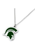 Michigan State Spartans Womens Pendant Necklace - Green