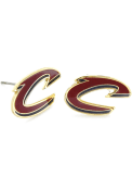 Cleveland Cavaliers Womens Post Earrings - Maroon