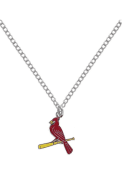 St Louis Cardinals Womens Logo Necklace - Red