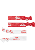 St Louis Cardinals Kids 4 Pack Hair Ribbons - Red