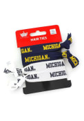 Michigan Wolverines Kids 4PK Hair Ribbons - Navy Blue