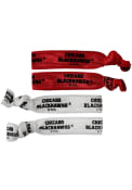 Chicago Blackhawks Kids 4PK Hair Ribbons - Red