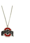 Ohio State Buckeyes Womens Logo Necklace - Red