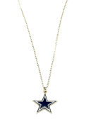 Dallas Cowboys Womens Logo Necklace - Blue