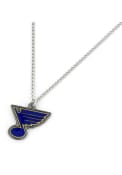 St Louis Blues Womens Logo Necklace - Blue