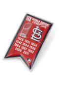 St Louis Cardinals World Series Champions Banner Pin