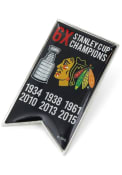 Chicago Blackhawks Stanley Cup Champions Banner Pin