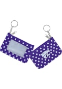 K-State Wildcats Womens Polka Dot Coin Purse - Purple