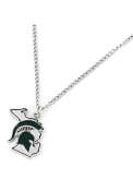 Michigan State Spartans Womens State Design Necklace - Green