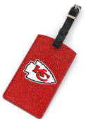 Kansas City Chiefs Sparkle Luggage Tag - Red