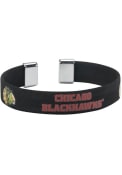 Chicago Blackhawks Womens Ribbon Bracelet - Black