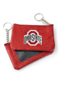 Ohio State Buckeyes Womens Sparkle Coin Purse - Red