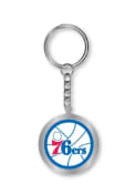 Philadelphia 76ers Spinning Logo Keychain