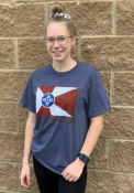 Wichita Navy Blue City Flag Sort Sleeve T Shirt