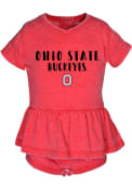 Ohio State Buckeyes Baby Girls Penny Burnout Dress - Red