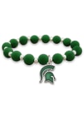 Michigan State Spartans Womens Zoey Stretch Bracelet - Green
