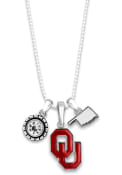 Oklahoma Sooners Womens Home Sweet School Necklace - Red