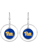 Pitt Panthers Womens Campus Chic Earrings - Blue