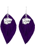 Purple K-State Wildcats Boho Womens Earrings