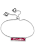 Indiana Hoosiers Womens Nameplate Bracelet - Red