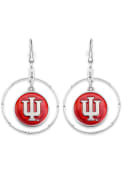 Indiana Hoosiers Womens Campus Chic Earrings - Red