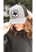 Texas Tumbleweed 2T Yall Road Sign Patch Trucker Adjustable Hat - Grey