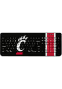 Red Cincinnati Bearcats Stripe Wireless USB Keyboard Computer Accessory
