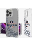 Houston Astros 2022 World Series Champions iPhone 14 Pro Max Clear Phone Cover