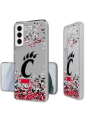 White Cincinnati Bearcats Galaxy Confetti Slim Phone Cover