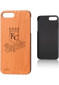 Kansas City Royals iPhone 7+/8+ Woodburned Cherry Wood Phone Cover