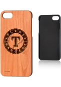 Texas Rangers iPhone 7/8 Woodburned Cherry Wood Phone Cover