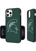Michigan State Spartans Logo Solid iPhone 12 / 12 Pro Bumper Phone Cover