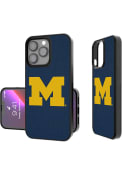 Michigan Wolverines Logo Solid iPhone 13 Pro Bumper Phone Cover