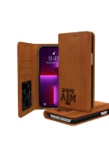 Texas A&M Aggies Woodburned iPhone 13 Pro Max Folio Phone Cover