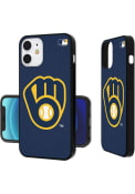 Milwaukee Brewers Solid iPhone 12 Mini Bumper Phone Cover