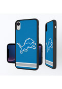Detroit Lions Stripe iPhone XR Bumper Phone Cover