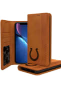 Indianapolis Colts Woodburned iPhone XR Folio Phone Cover