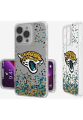 Jacksonville Jaguars iPhone 13 Pro Clear Glitter Phone Cover