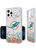 Miami Dolphins iPhone 12 Pro Max Clear Glitter Phone Cover
