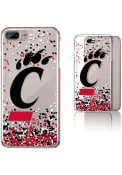 White Cincinnati Bearcats iPhone 7+ / 8+ Clear Glitter Phone Cover