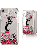 White Cincinnati Bearcats iPhone 7 / 8 / SE Clear Glitter Phone Cover
