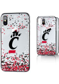 White Cincinnati Bearcats iPhone X / XS Clear Glitter Phone Cover