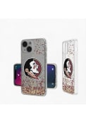 Florida State Seminoles iPhone 13 Mini Clear Glitter Phone Cover